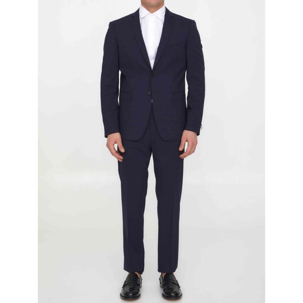 Tonello Men Blue Wool Two-Piece Suit